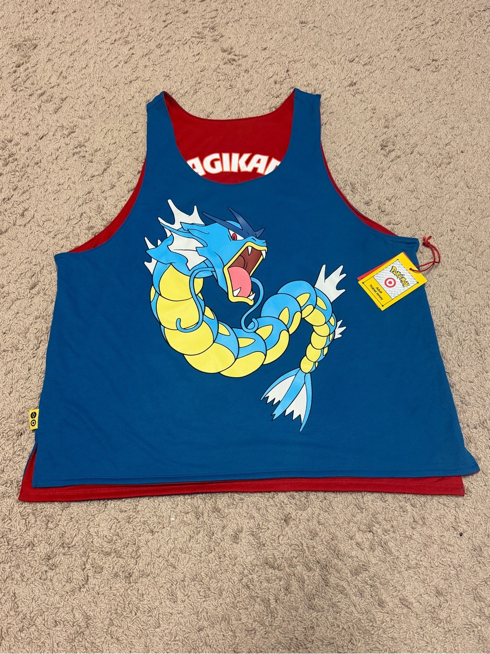 Pokemon x Target Gyrados Magikarp reversible jersey
